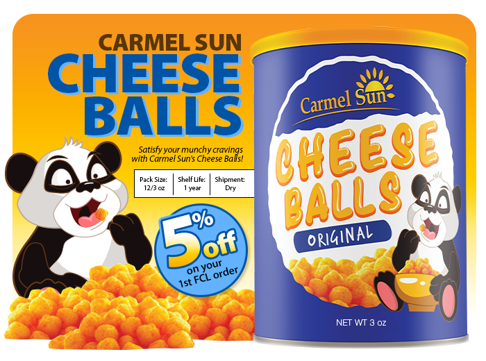Carmel Sun Cheese Balls