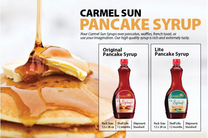 Carmel Sun Pancake Syrup