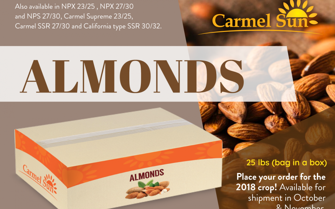 Carmel Sun Almonds
