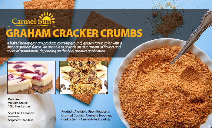 Carmel Sun Graham Cracker Crumbs