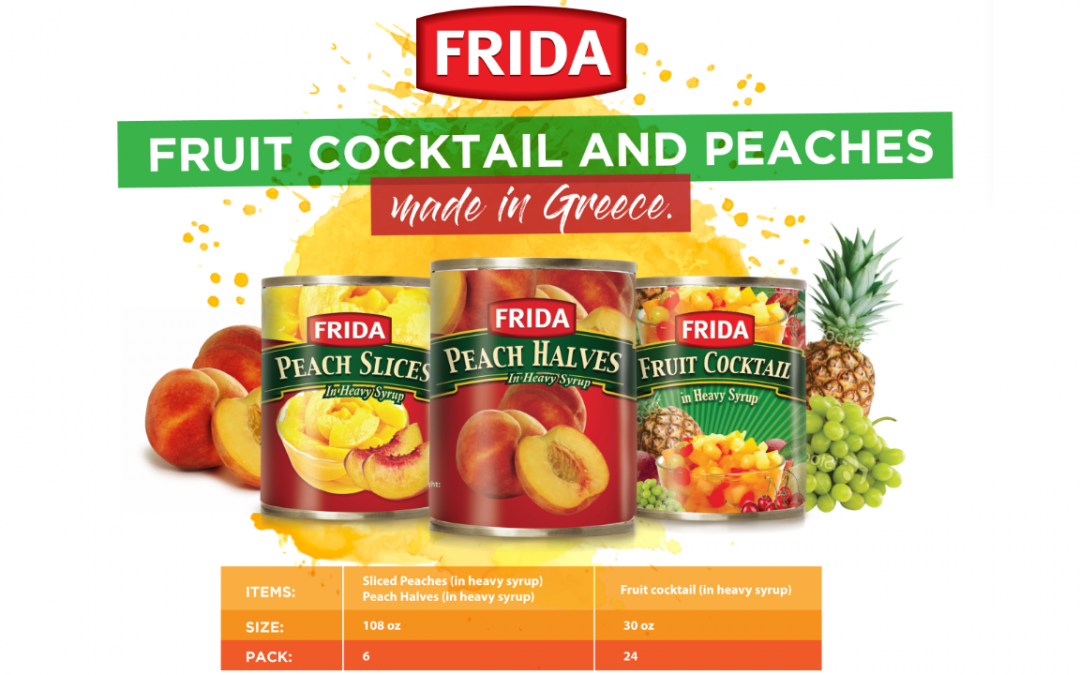 Frida Fruit Cocktail and Peaches from Greece