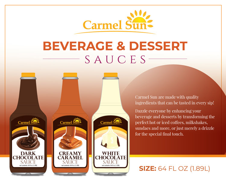 Carmel Sun Beverage and Dessert Sauce