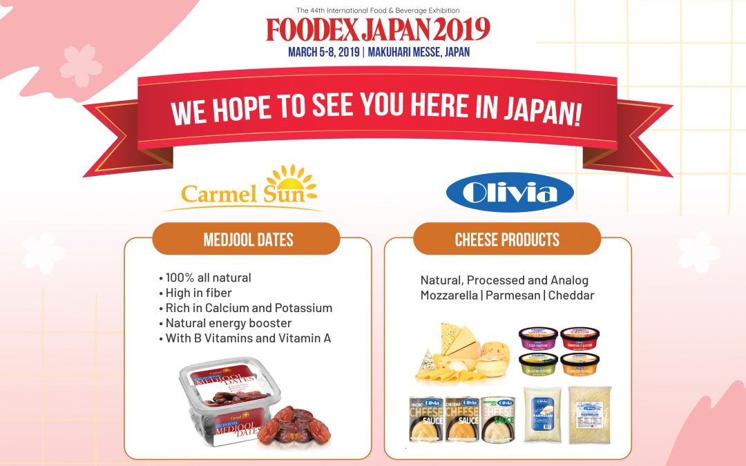 IMB’s Medjool Dates and Cheese Products Are At FoodEx 2019