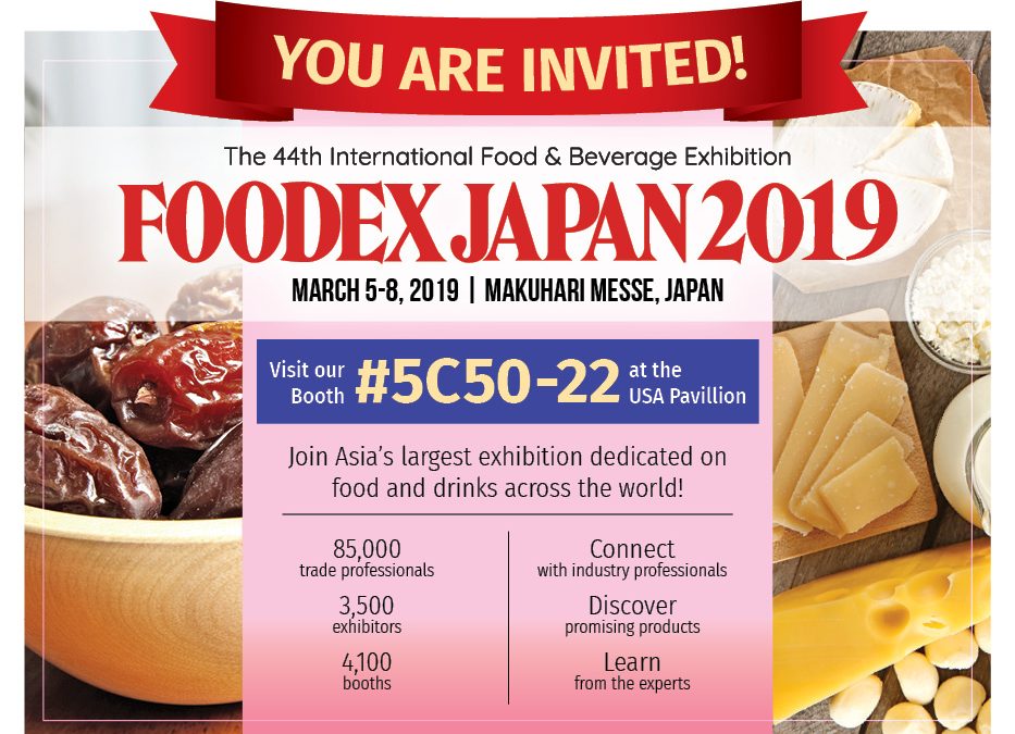 Let’s meet at FoodEx Japan 2019!
