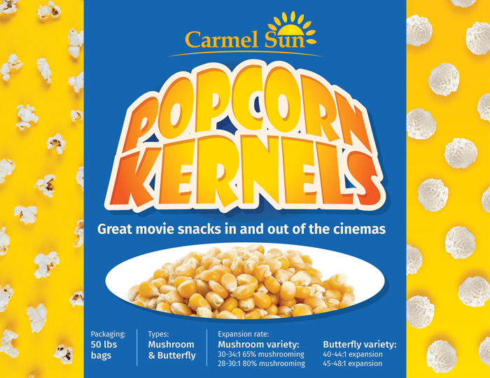 Carmel Sun Popcorn Kernels